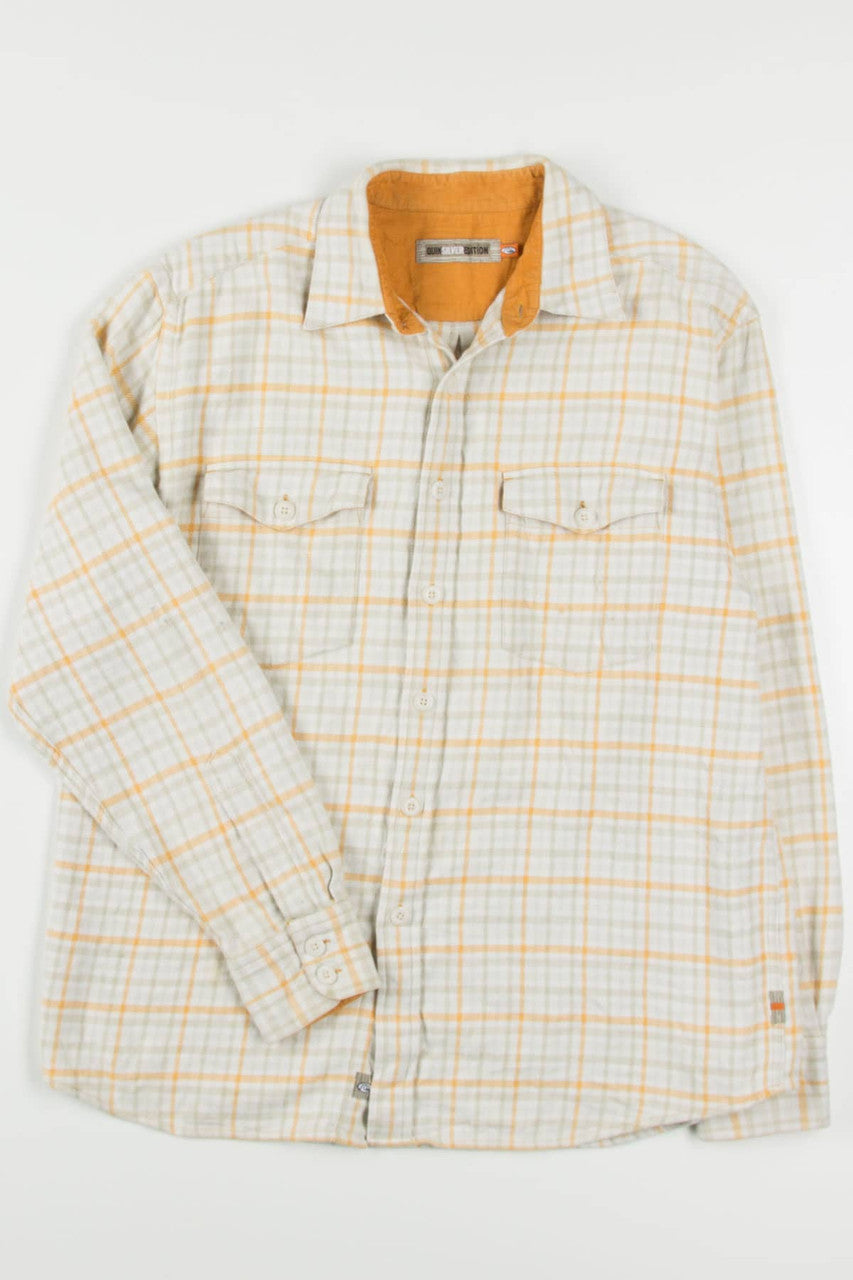 Cream Quicksilver Edition Flannel Shirt 4045