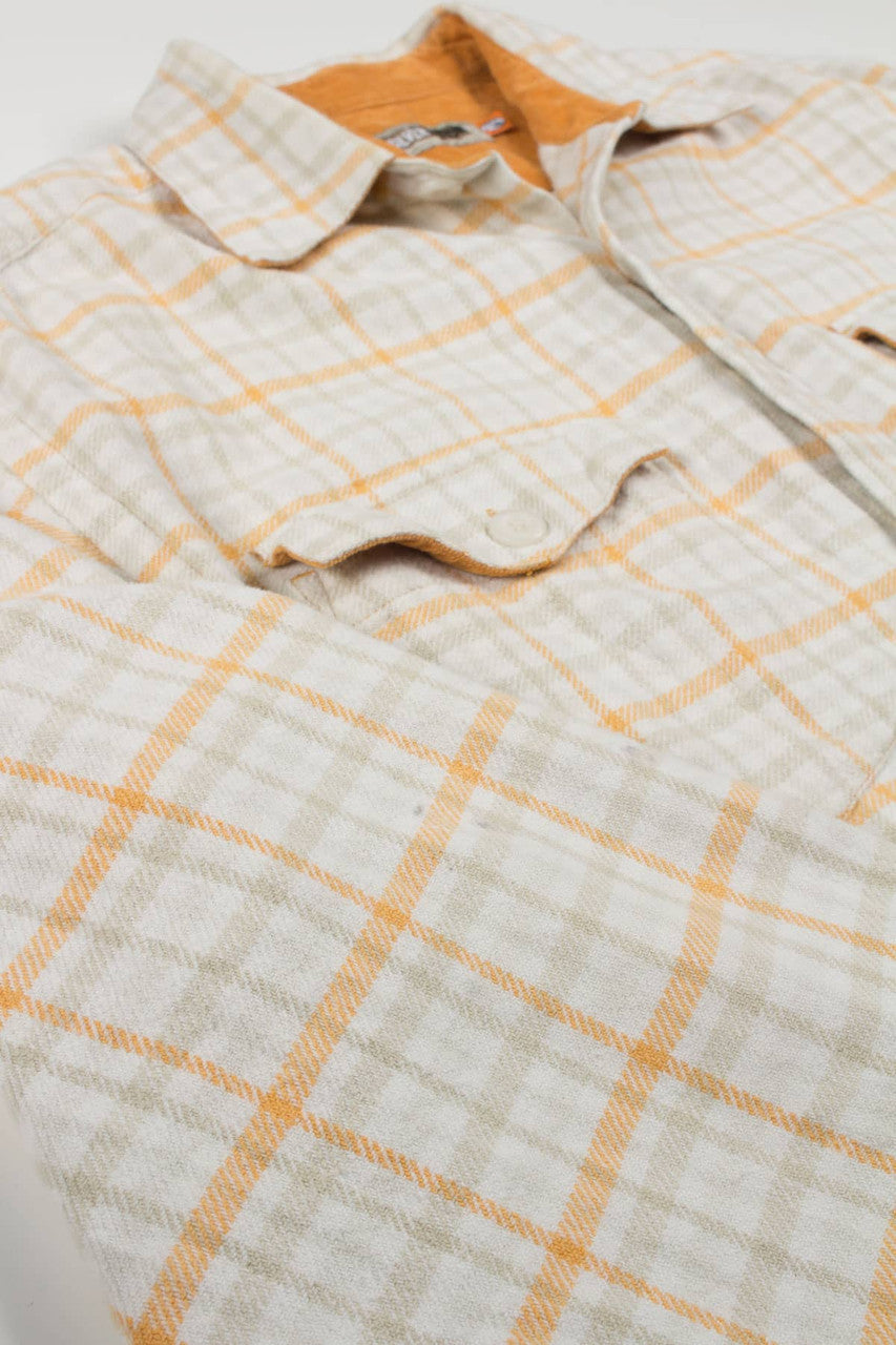 Cream Quicksilver Edition Flannel Shirt 4045
