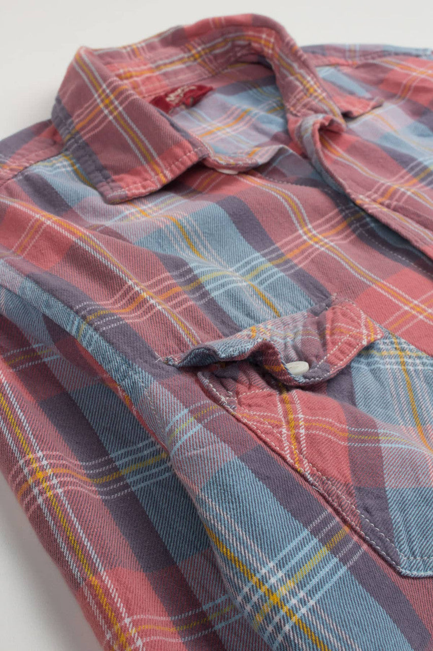 Peach Arizona Jean Co. Flannel Shirt 4046
