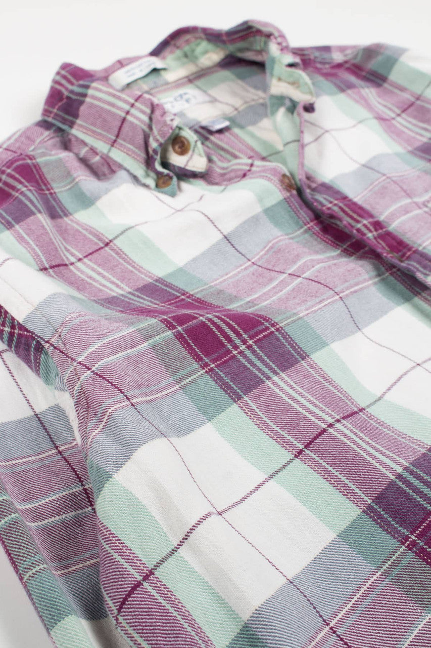 Vintage Plum Arrow Flannel Shirt 4051