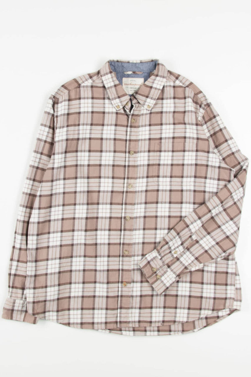 Brown Weatherproof Flannel Shirt 4052