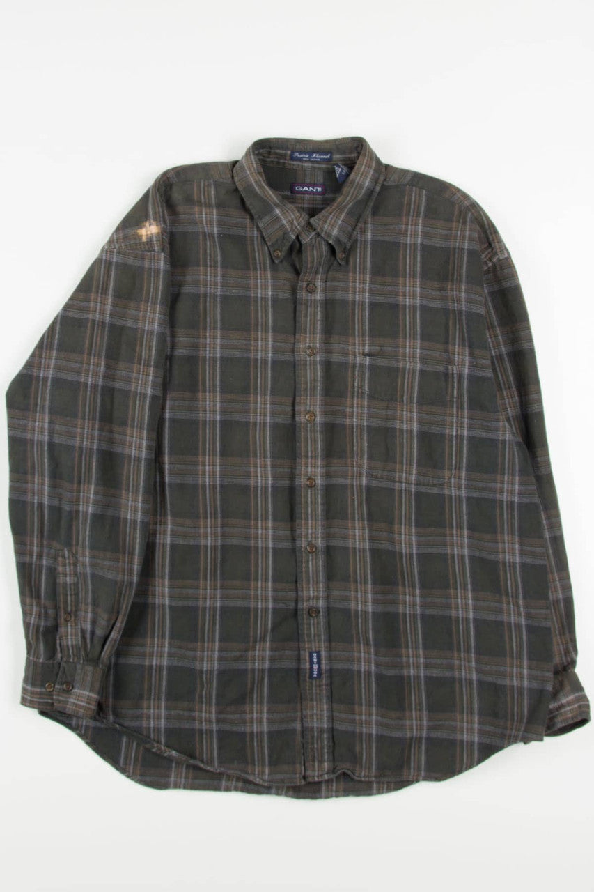 Charcoal Gant Flannel Shirt 4053