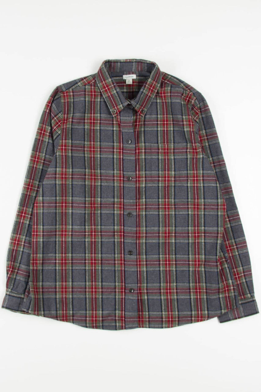 Charcoal L.L. Bean Flannel Shirt 4073