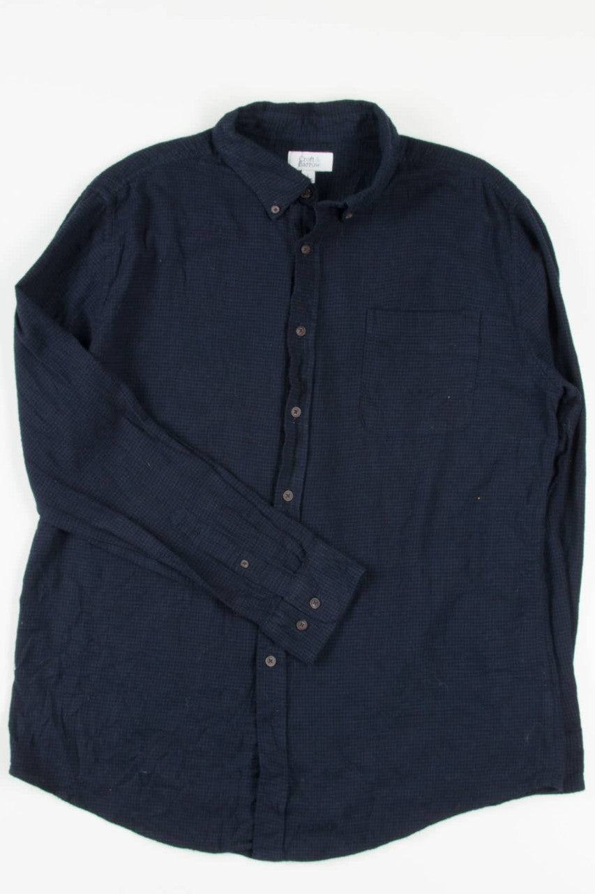 Dark Blue Croft & Barrow Flannel Shirt 4079