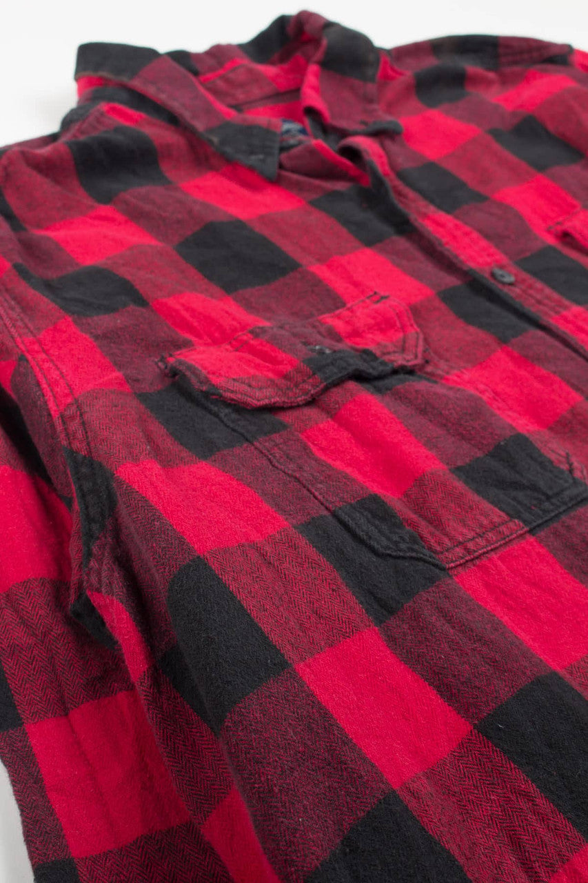 Red Faded Glory Flannel Shirt 4084
