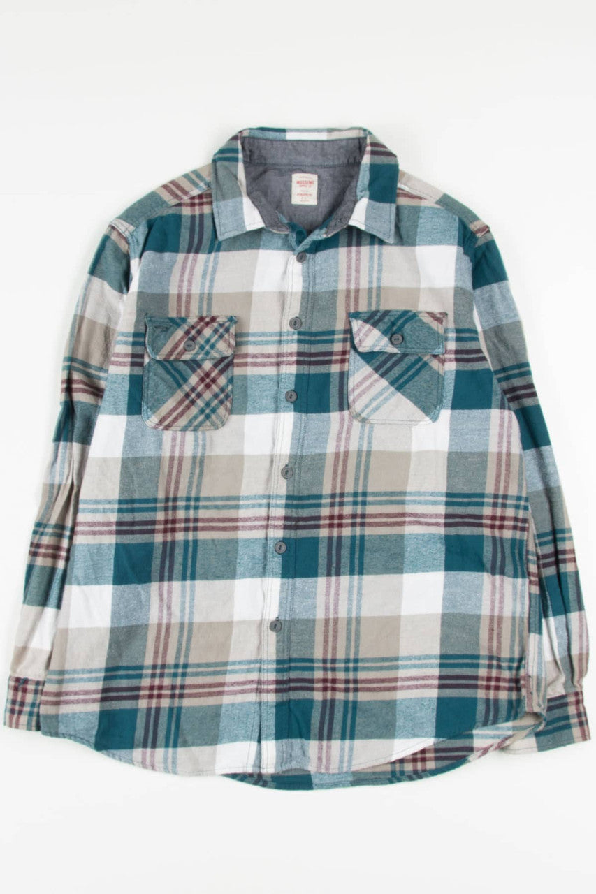 Teal Mossimo Flannel Shirt 4110