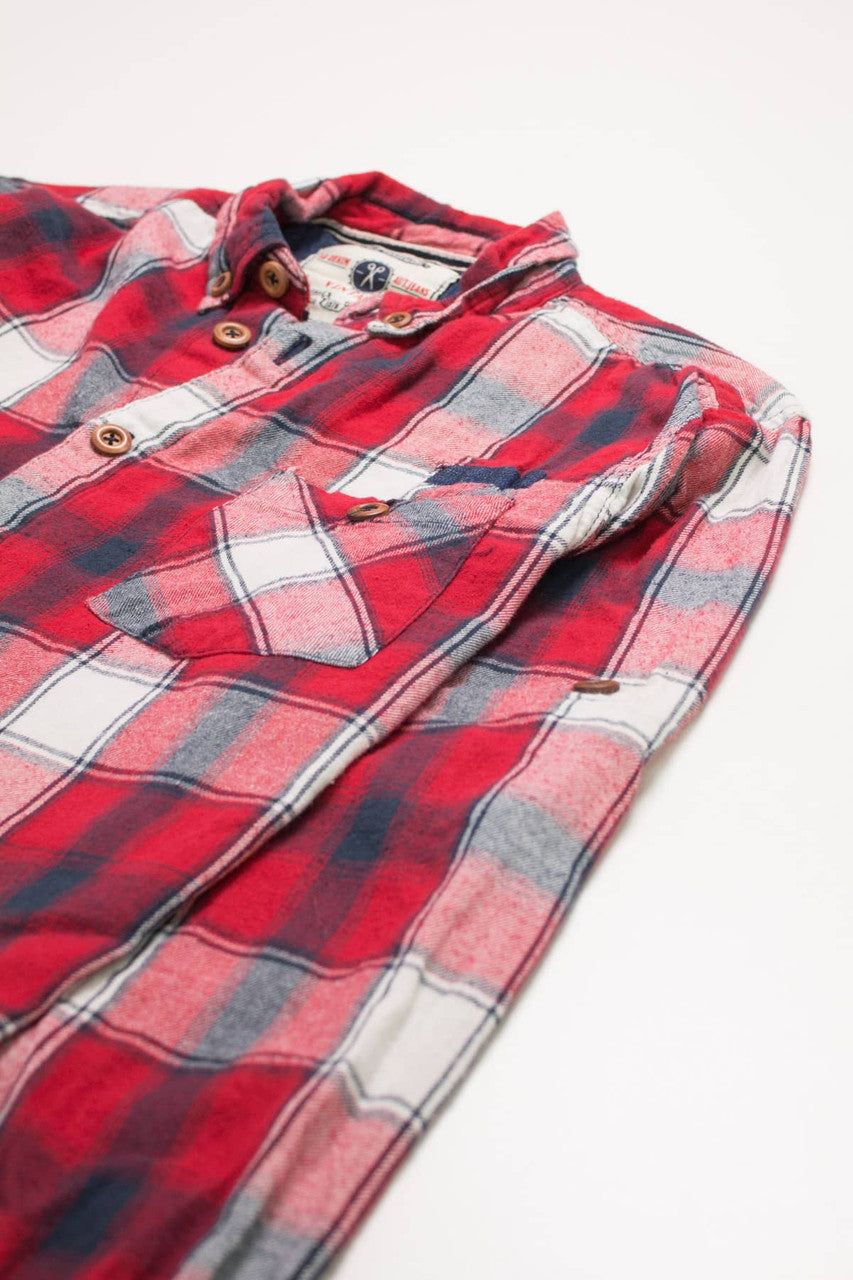 Vintage ID Denim Flannel Shirt (1990s)