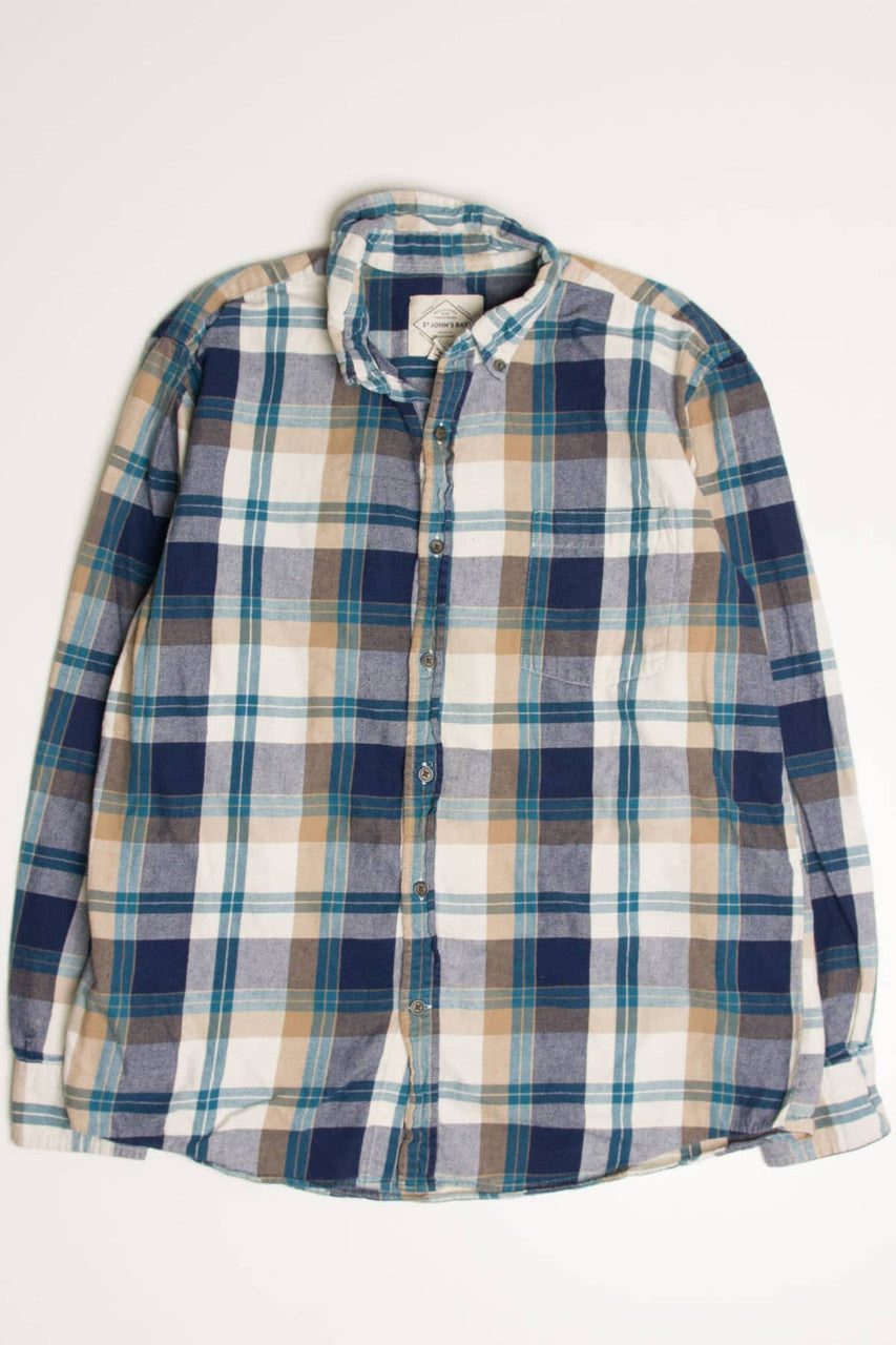 Blue St. John's Bay Flannel Shirt 4150