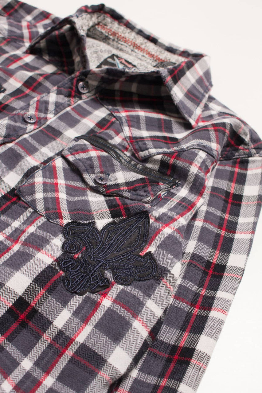 Fleur De Lis Fender Flannel Shirt 4154
