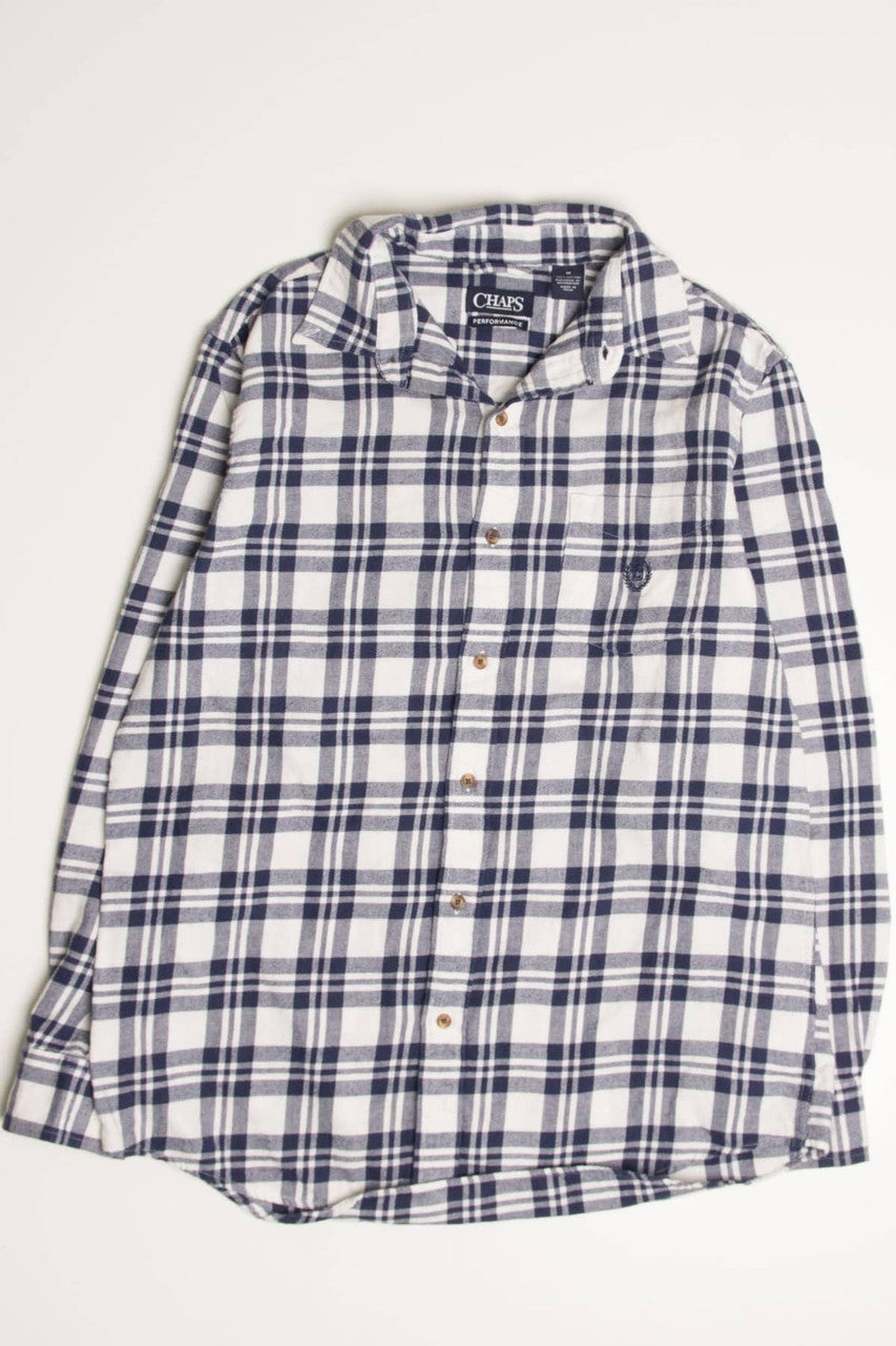 Navy Chaps Flannel Shirt 4156