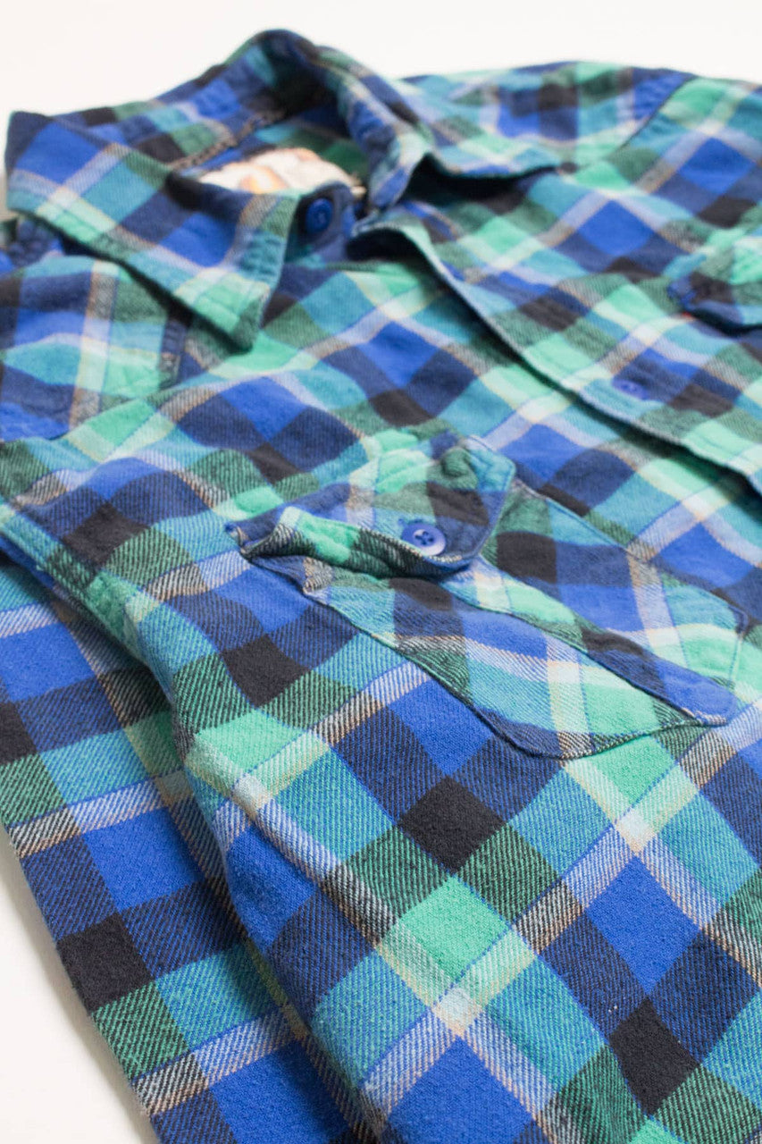 Teal Ocean Pacific Flannel Shirt 4164