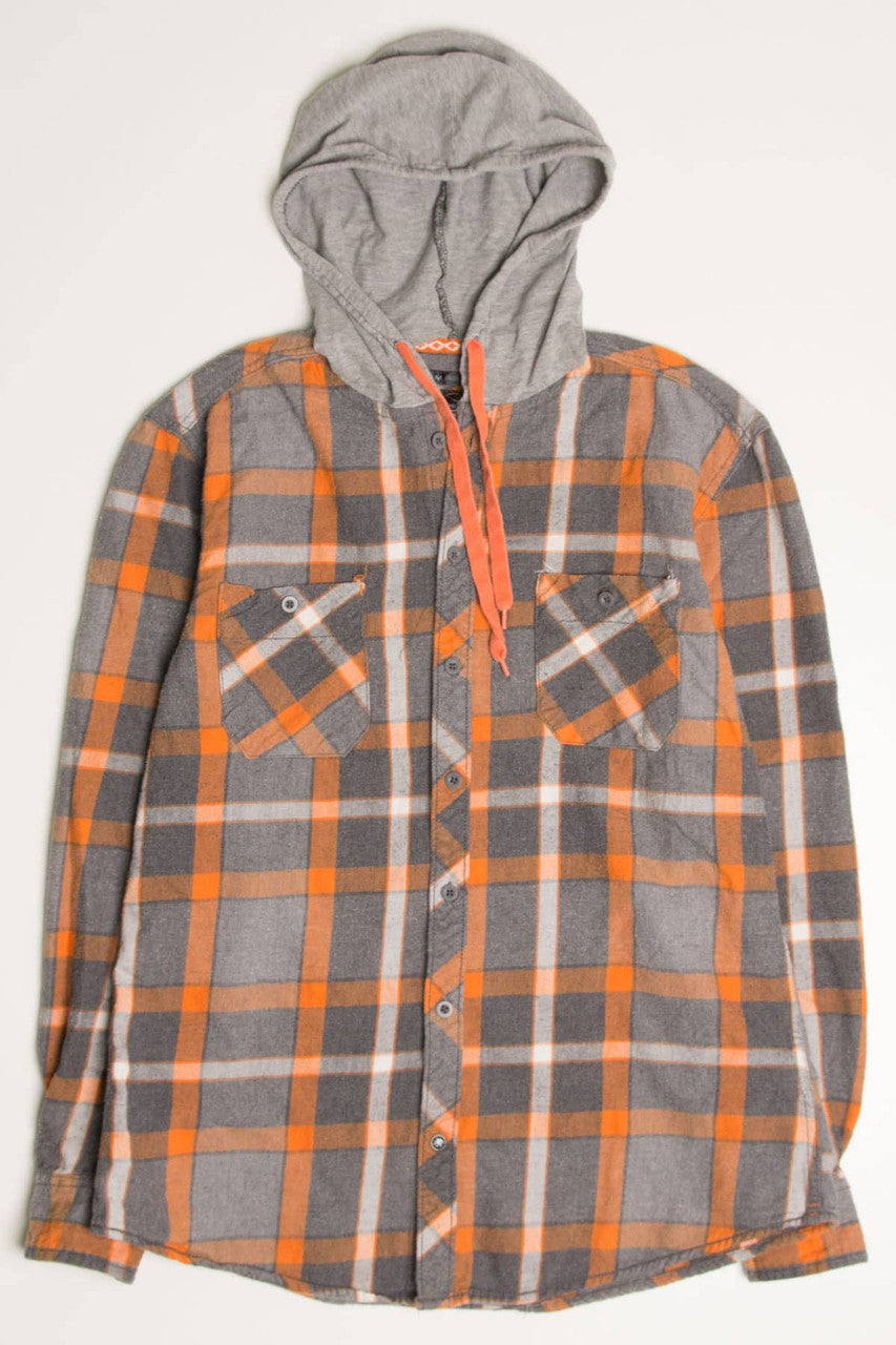 Hooded Drill Clothing Flannel Shirt 4169