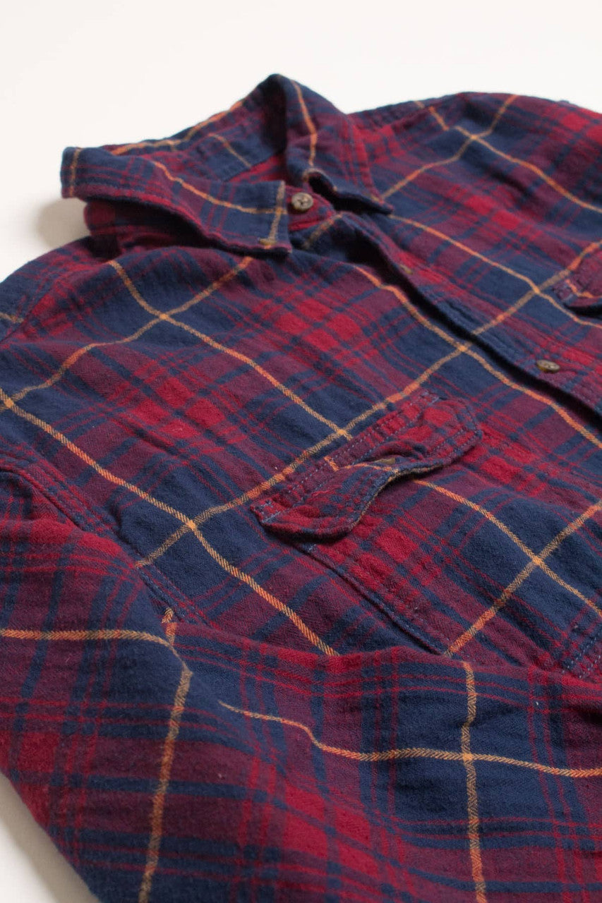 Red & Navy George Flannel Shirt 4186