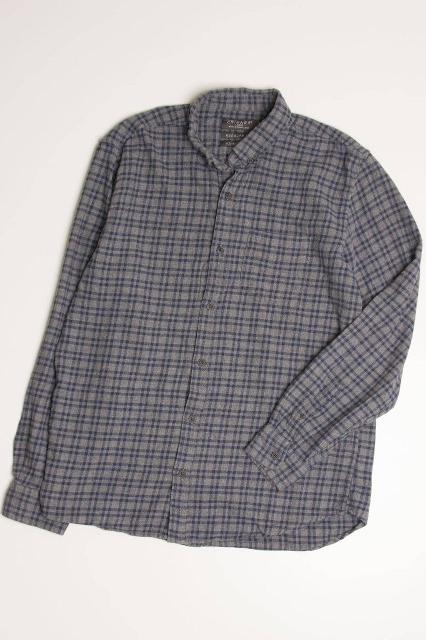 Grey Primark Flannel Shirt 4207
