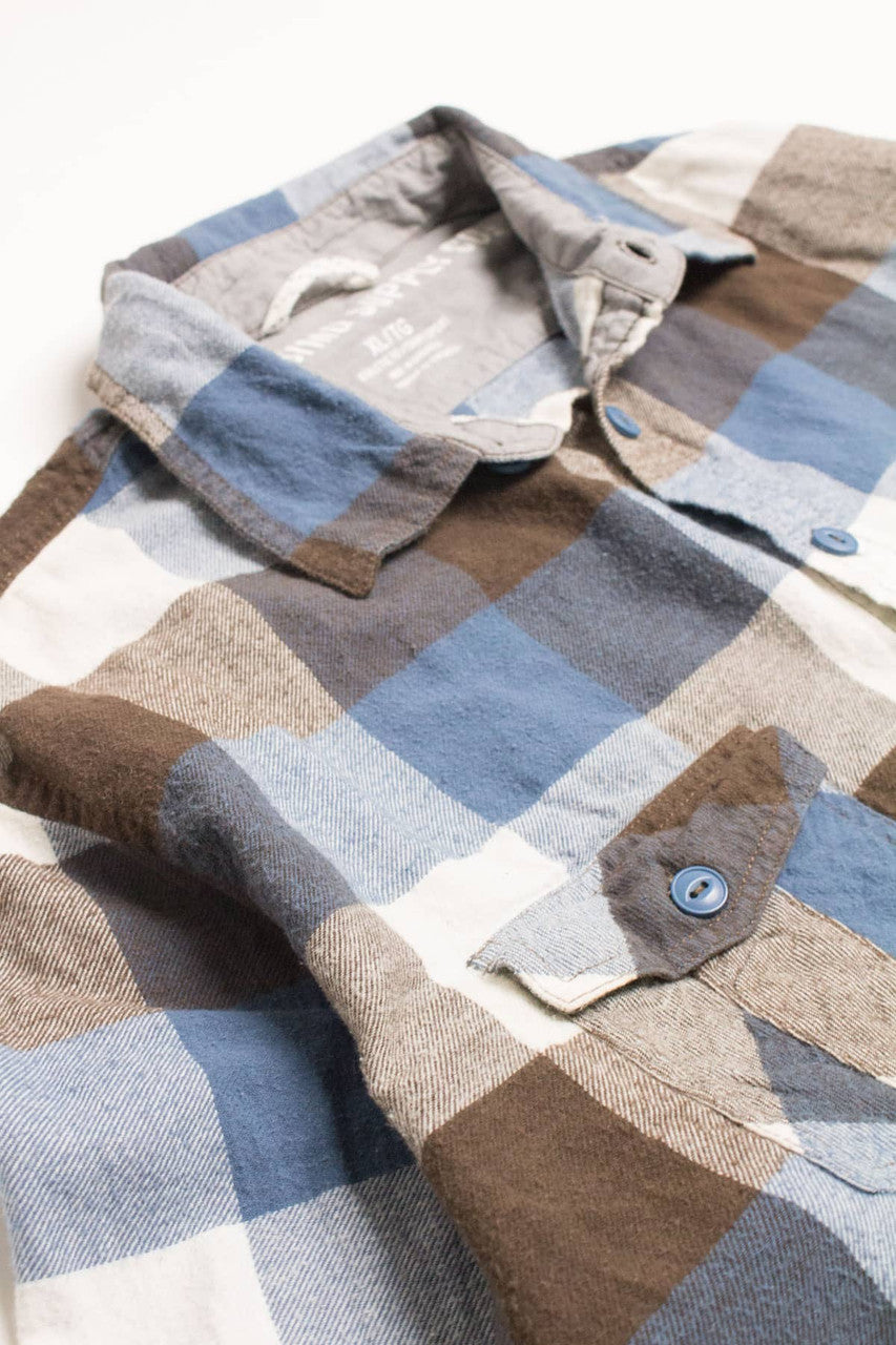 Blue Mossimo Flannel Shirt 4221