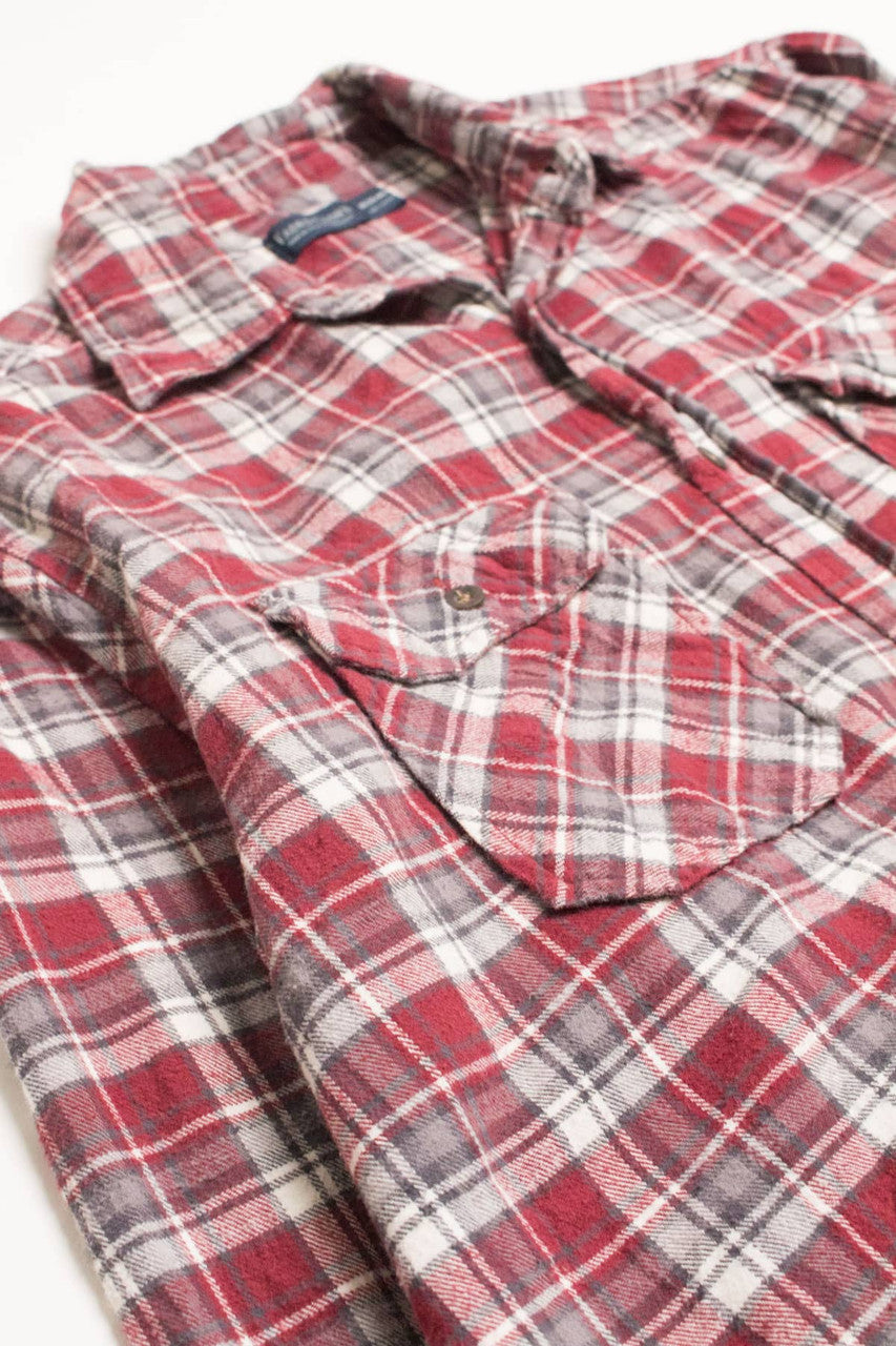 Red Faded Glory Flannel Shirt 4236