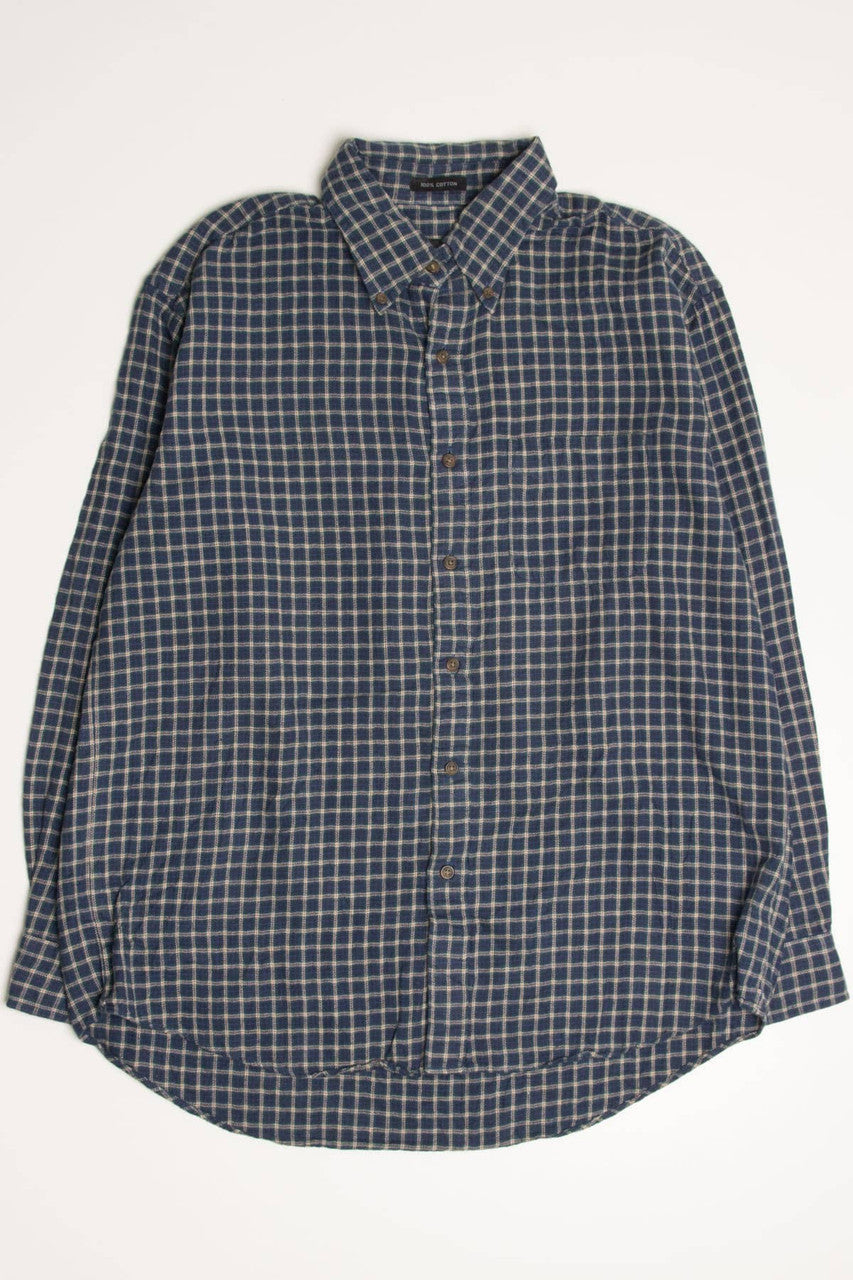 Plaid Van Heusen Flannel Shirt 4253