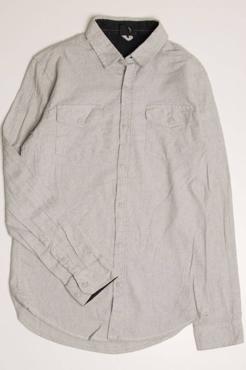 Light Grey Burnside Flannel Shirt 4264
