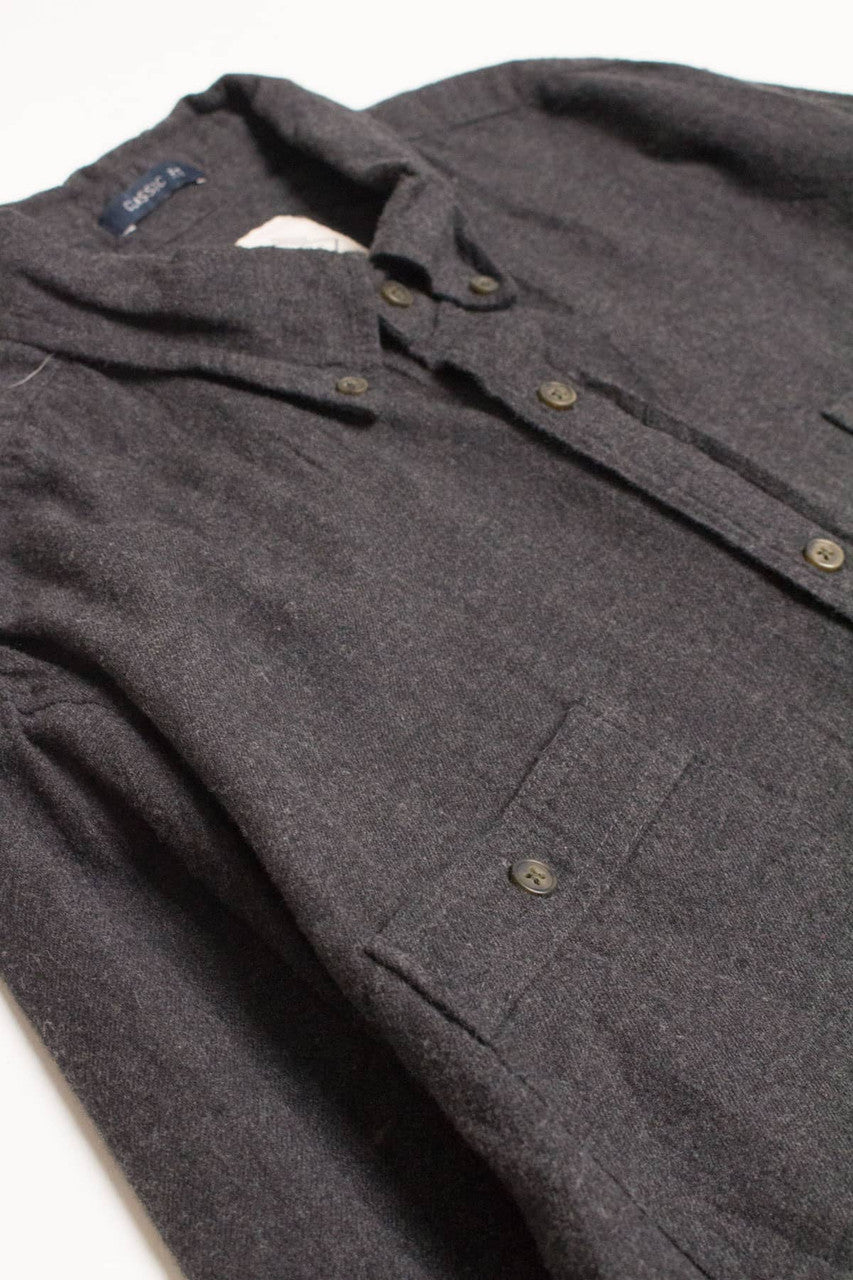 Charcoal St. John's Bay Flannel Shirt 4277