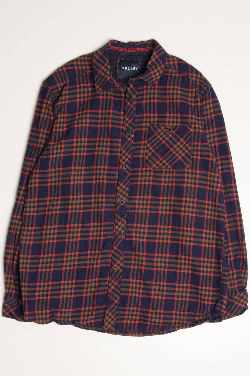 Navy Kolby Flannel Shirt 4280