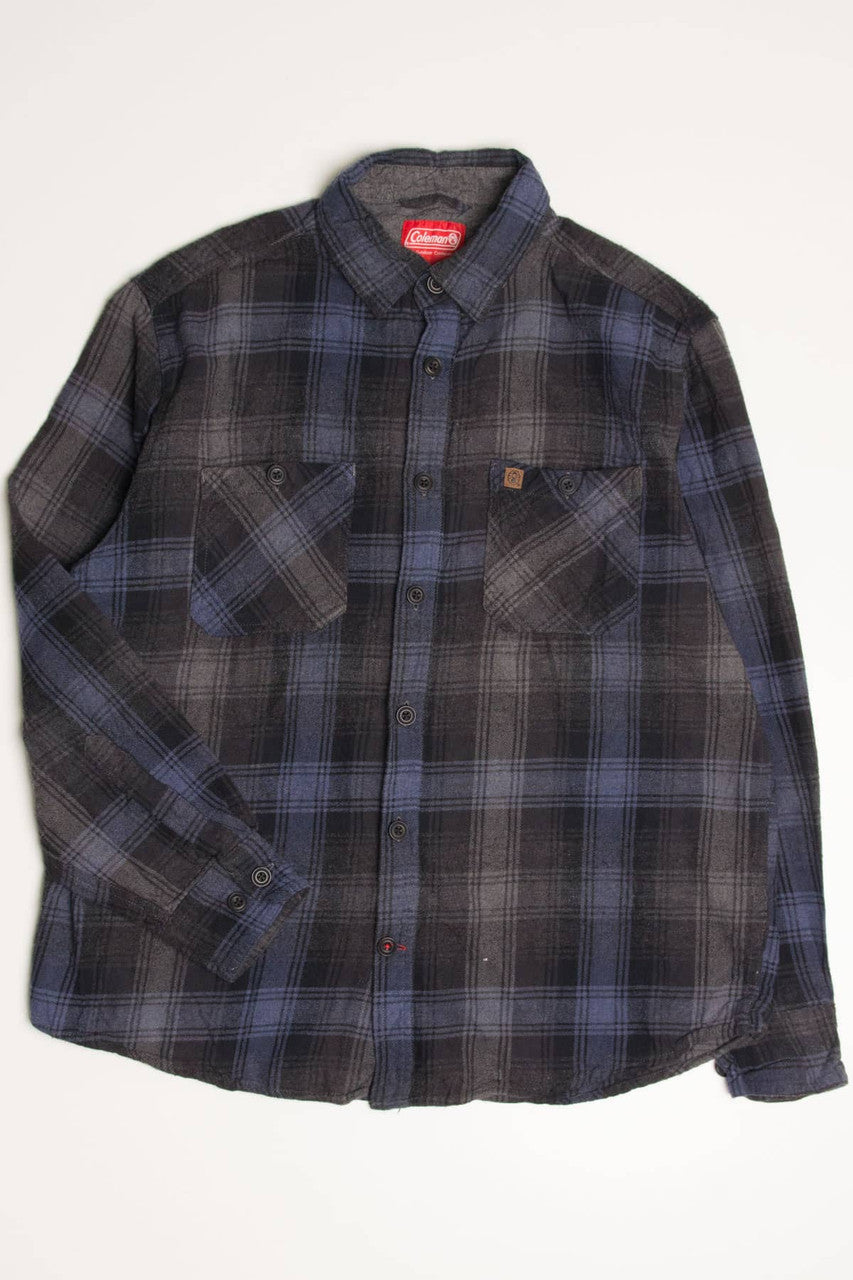 Blue & Grey Coleman Flannel Shirt 4296
