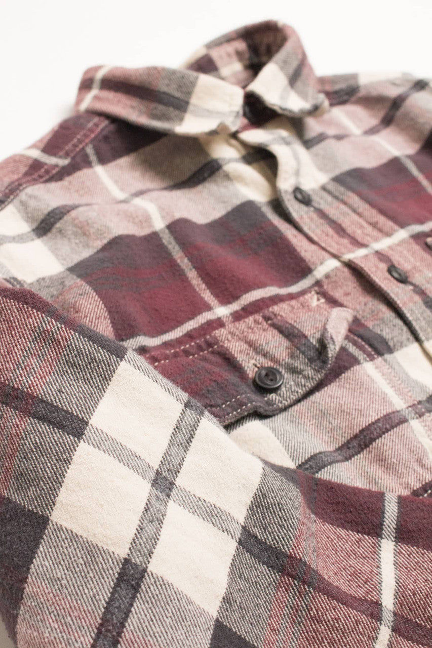 Burgundy American Eagle Flannel Shirt 4305