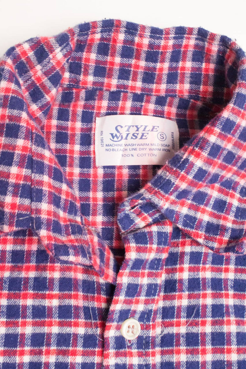 Vintage Style Wise Flannel Shirt 4307