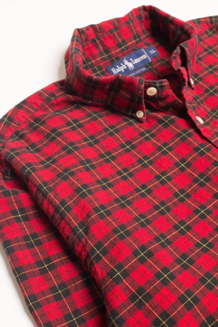 Red Ralph Lauren Flannel Shirt 4330