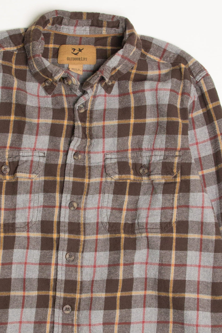 Grey Outdoor Life Flannel Shirt 4340