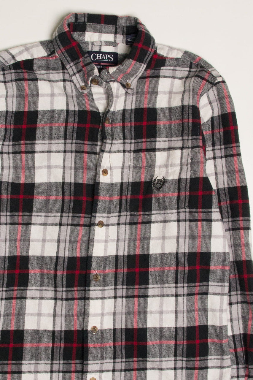 Black & Red Chaps Flannel Shirt 4355