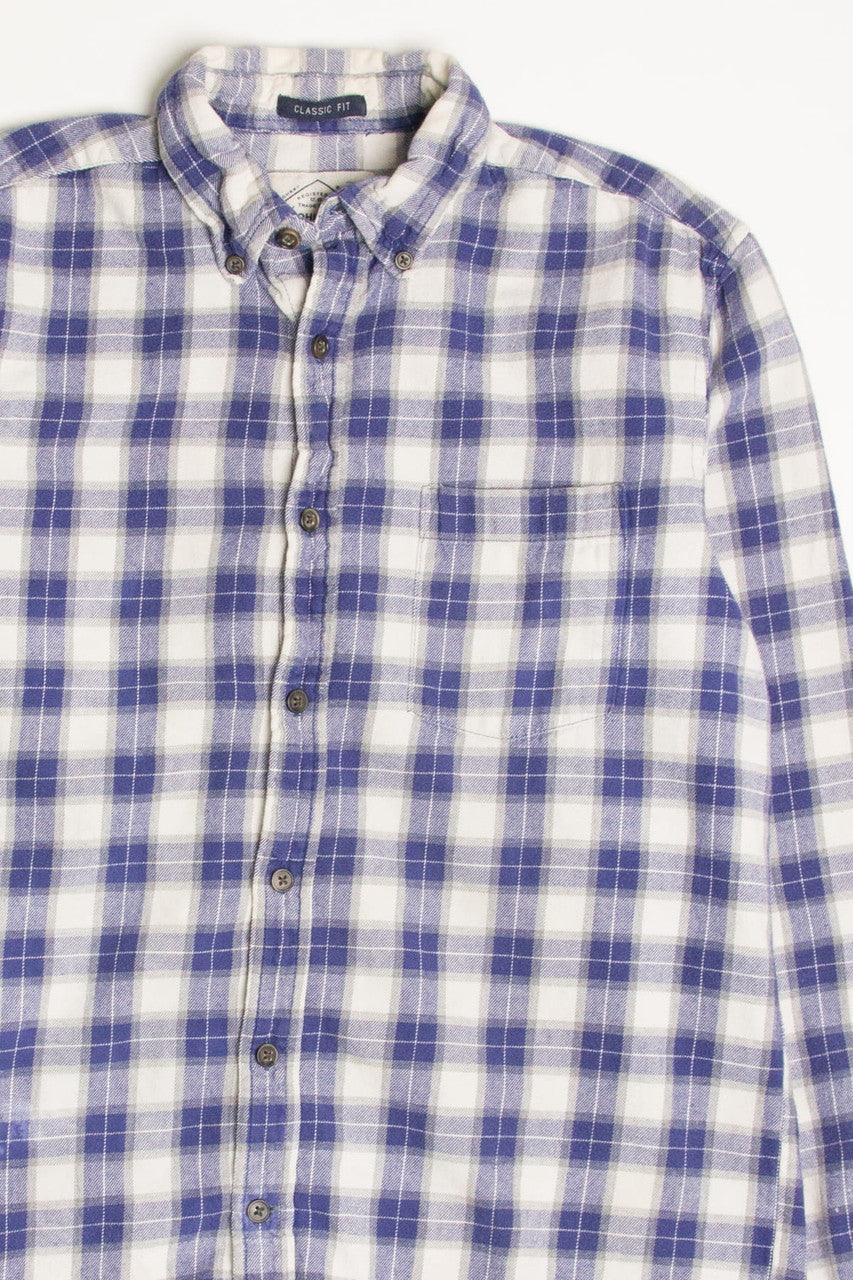 Blue St. John's Bay Flannel Shirt 4356