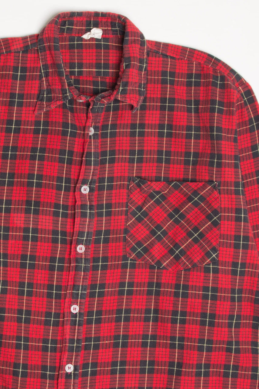 Vintage Red Flannel Shirt 4401