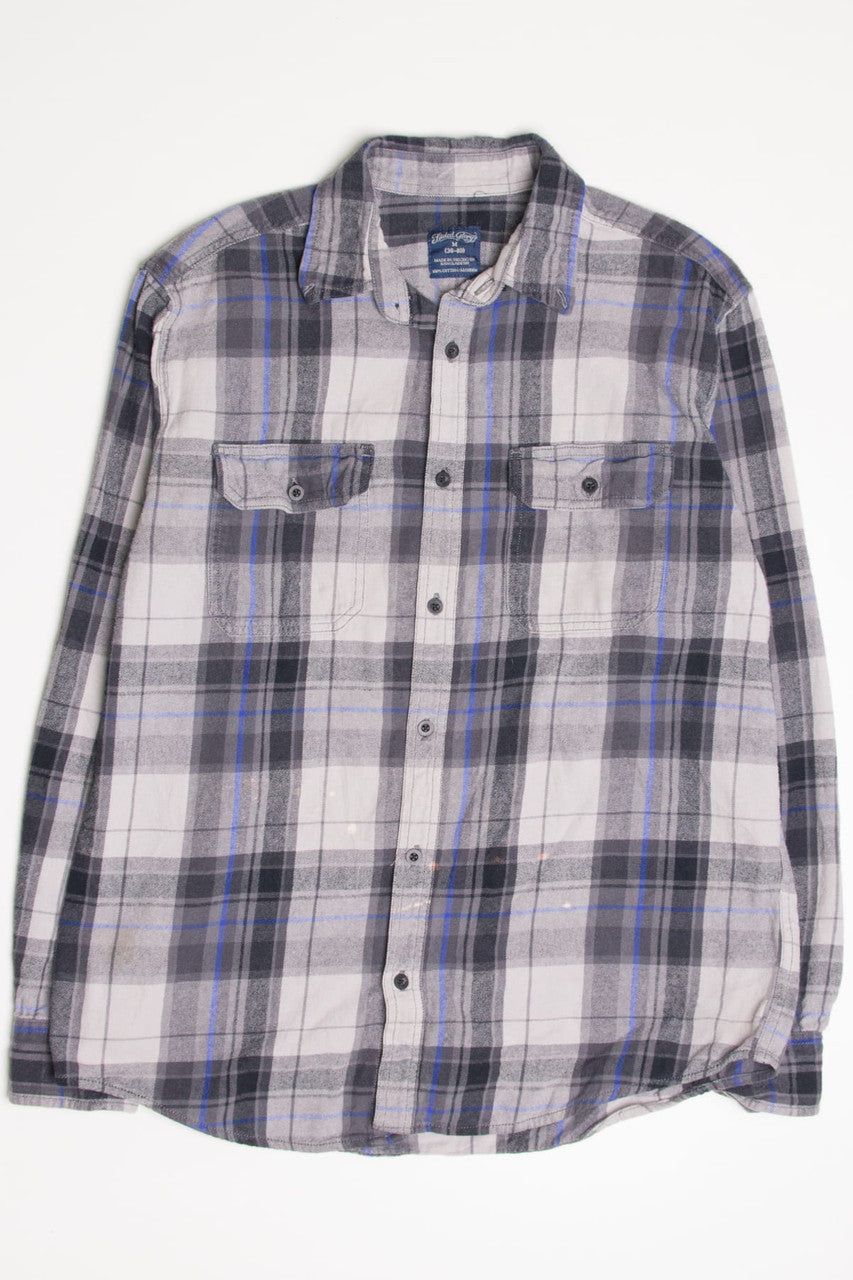 Faded Glory Bleach Spotted Flannel Shirt 4407