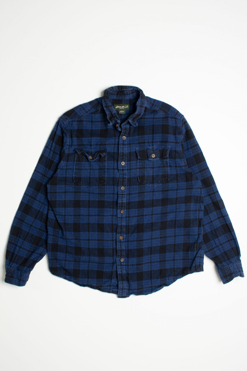 Vintage Eddie Bauer Blue Flannel Shirt