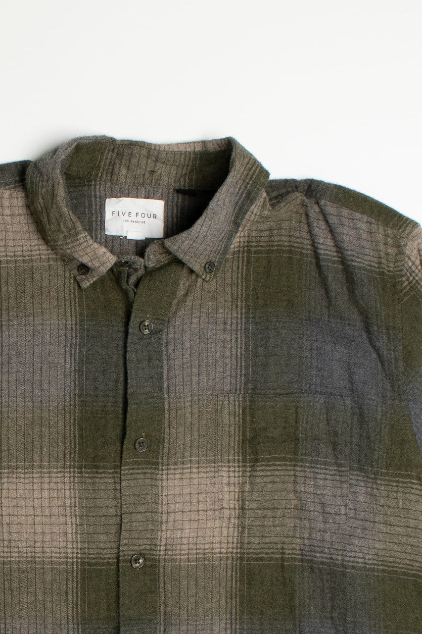 Vintage Five Four Dark Green Flannel Shirt