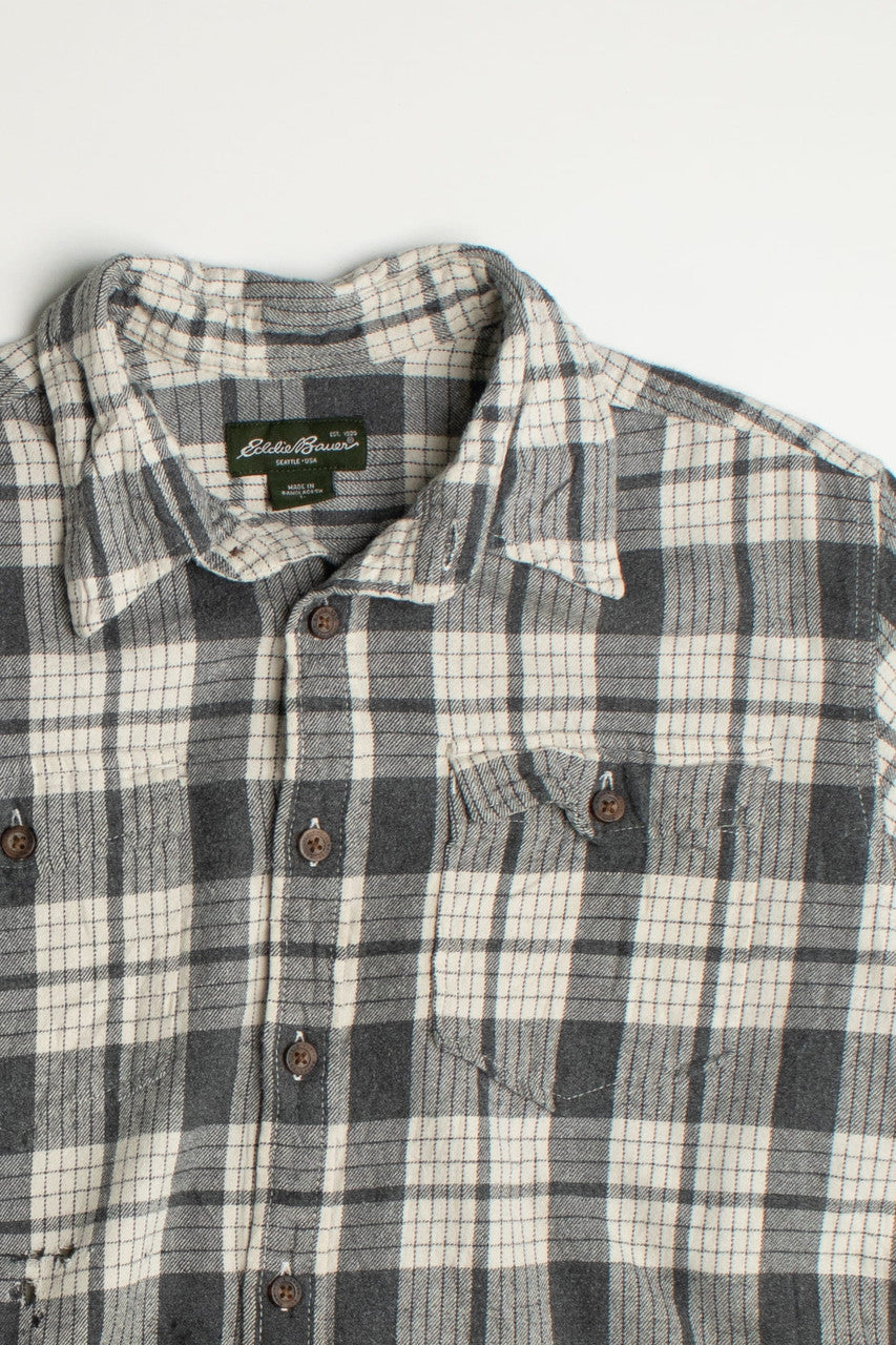 Vintage Gray Eddie Bauer Flannel Shirt