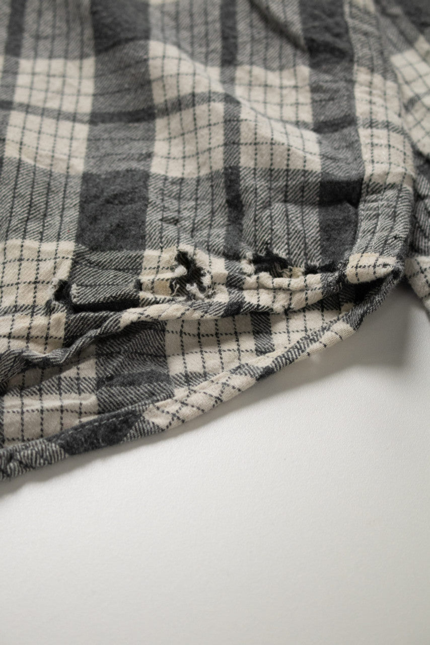 Vintage Gray Eddie Bauer Flannel Shirt