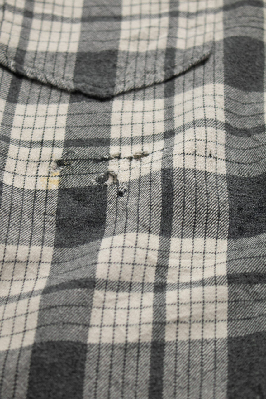 Vintage Gray Eddie Bauer Flannel Shirt