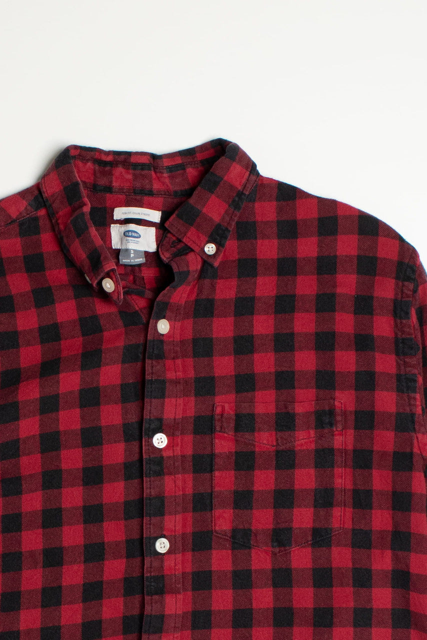 Red Vintage Old Navy Flannel Shirt