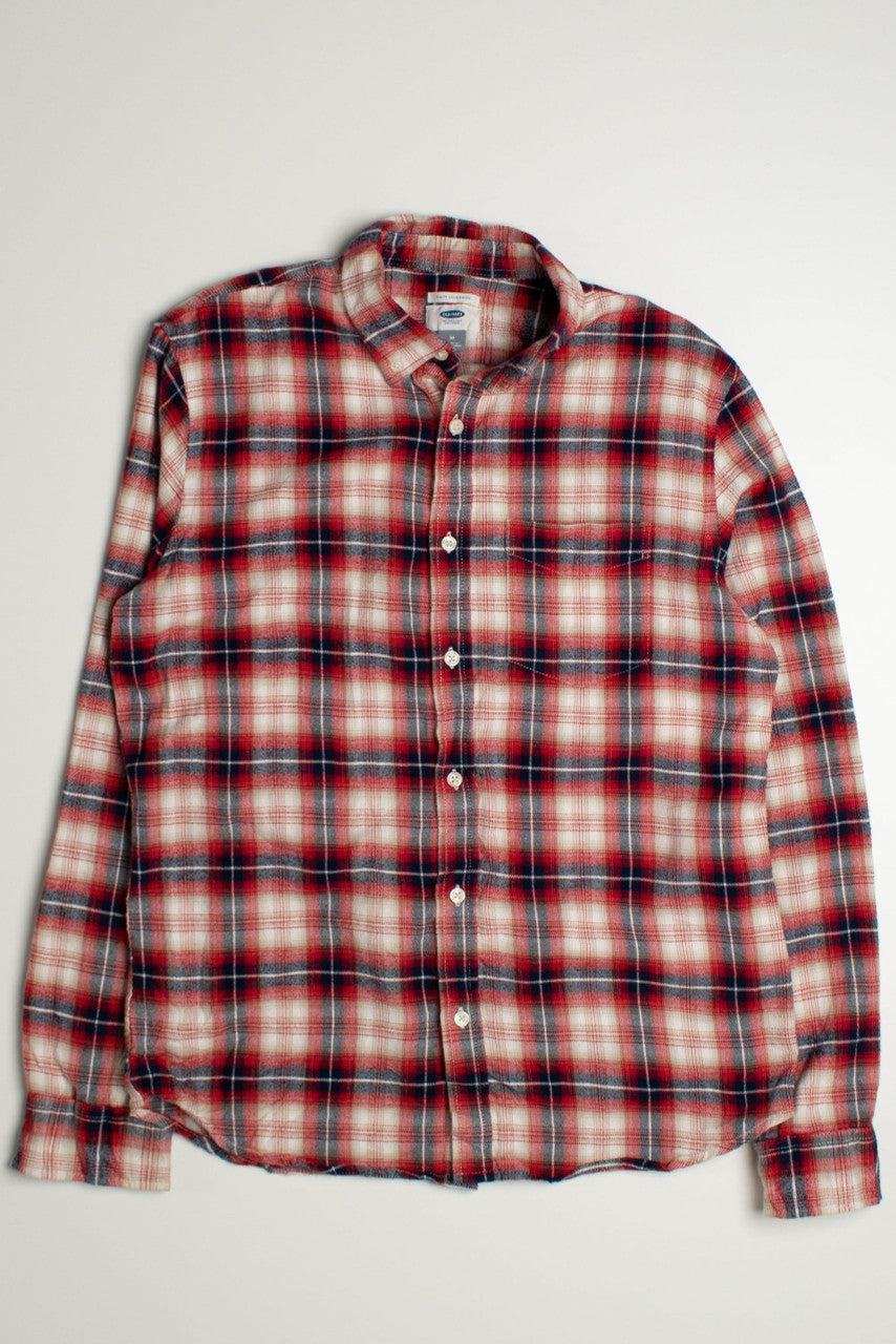 Vintage Old Navy Red Flannel Shirt 1