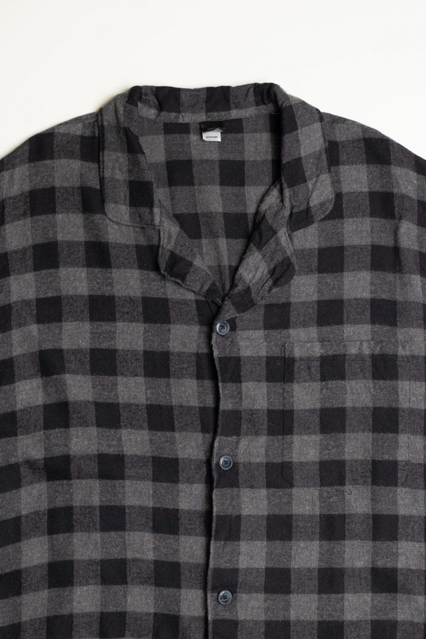 Gray and Black Flannel Shirt
