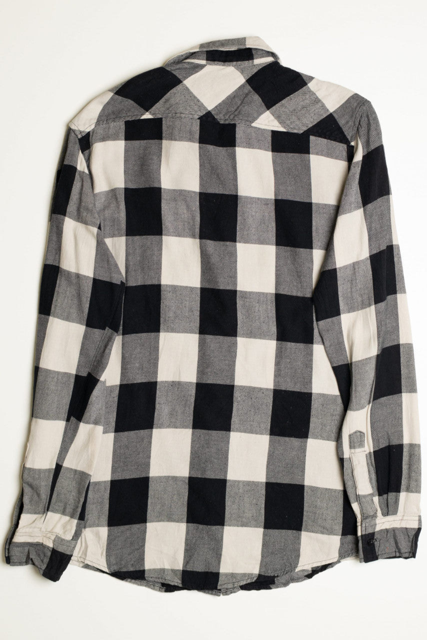Black and White Flannel Shirt