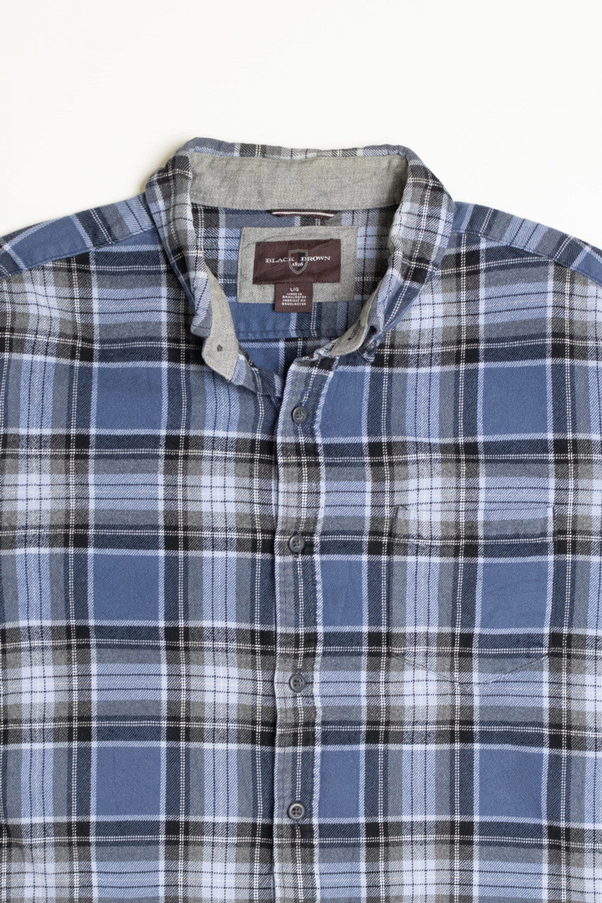 Black Brown Flannel Shirt