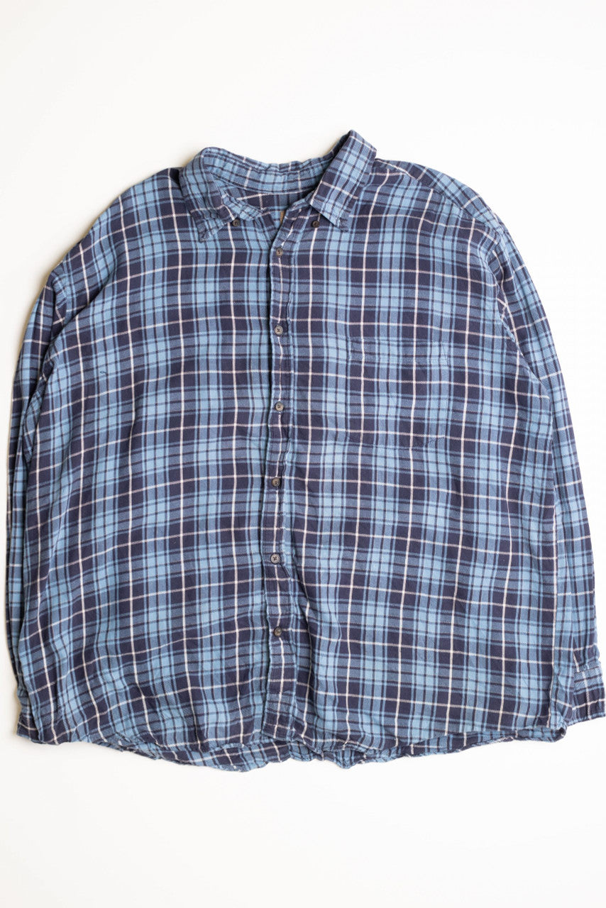 Vintage Blue Flannel Shirt 1