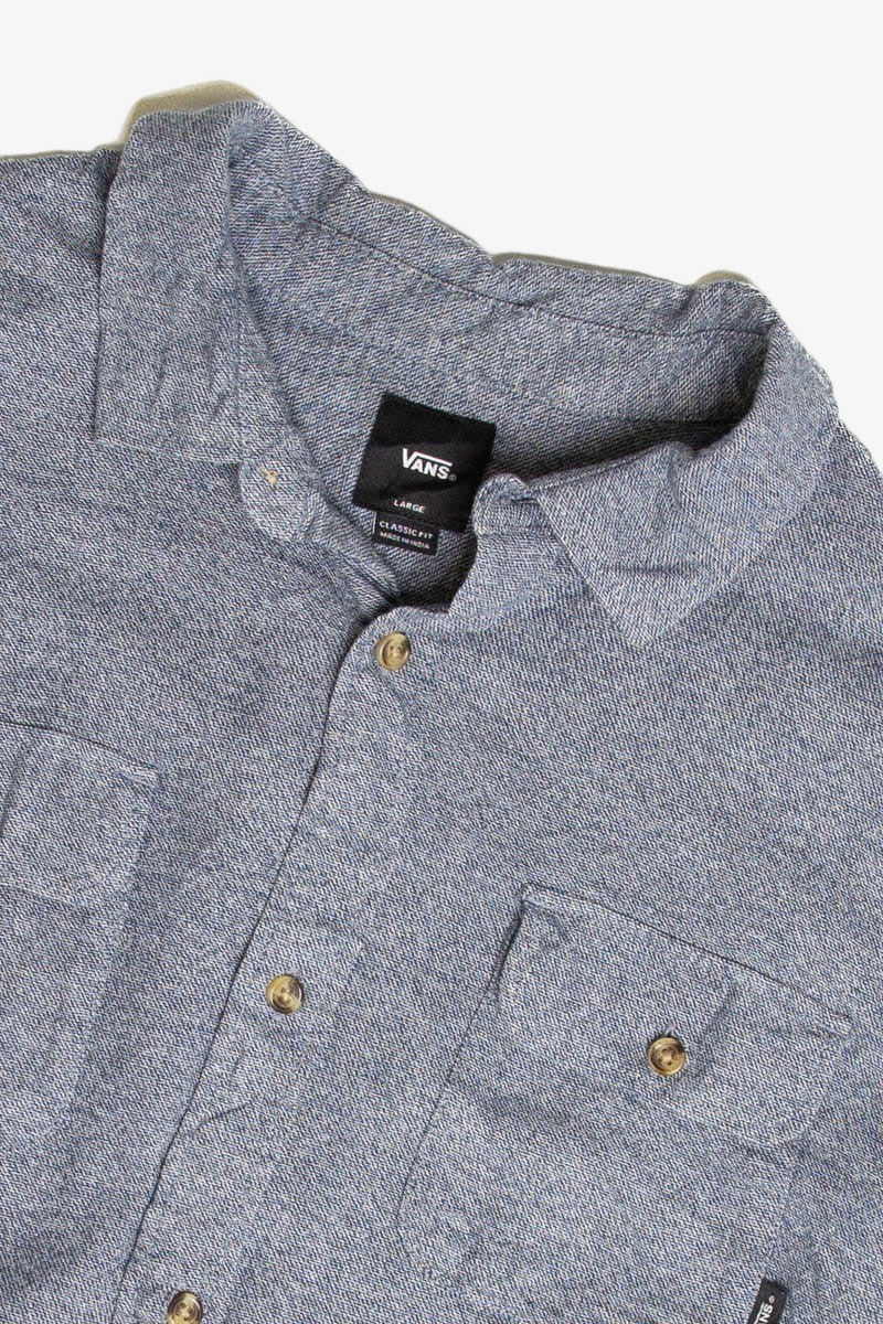 Heather Navy Vans Flannel Shirt