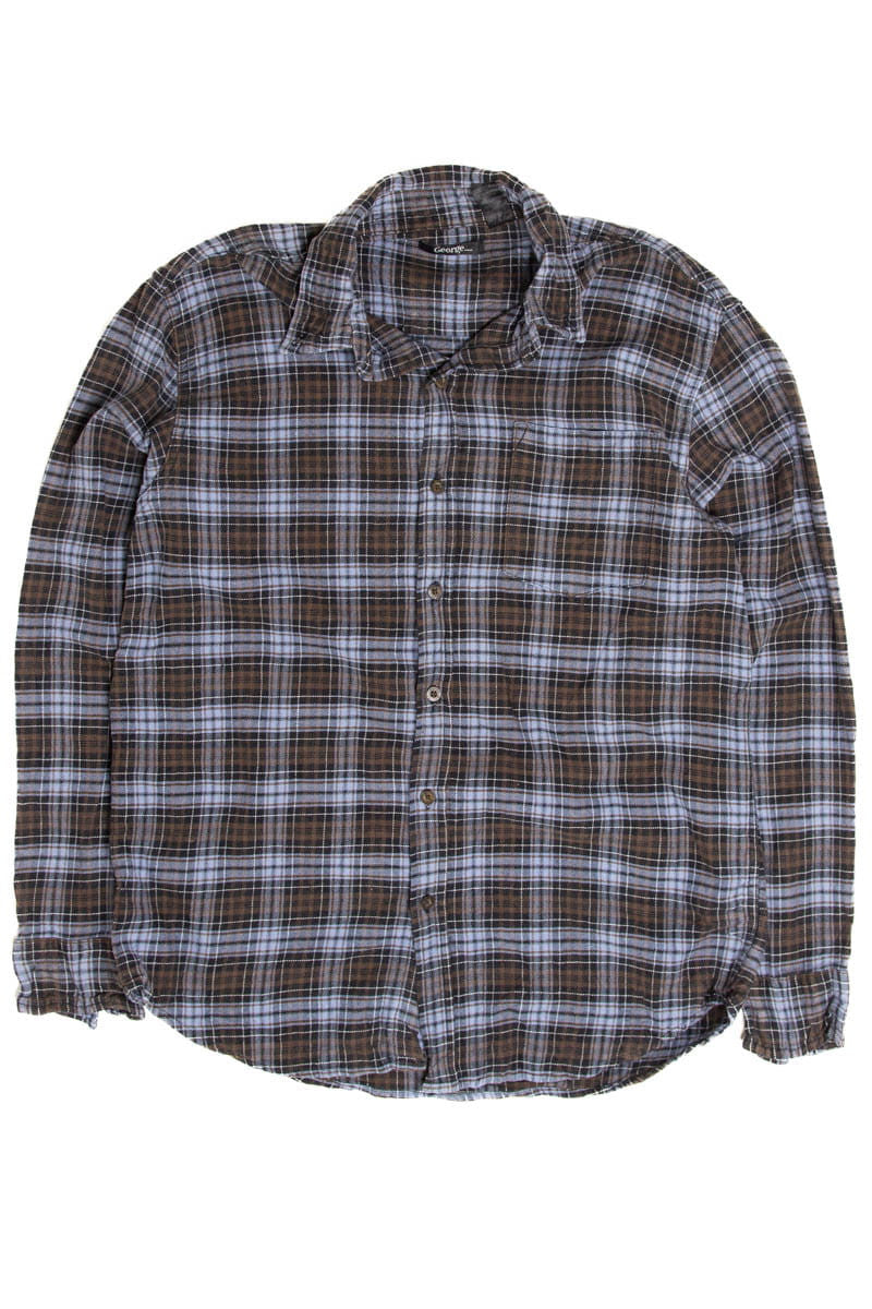 Brown & Blue George Flannel Shirt