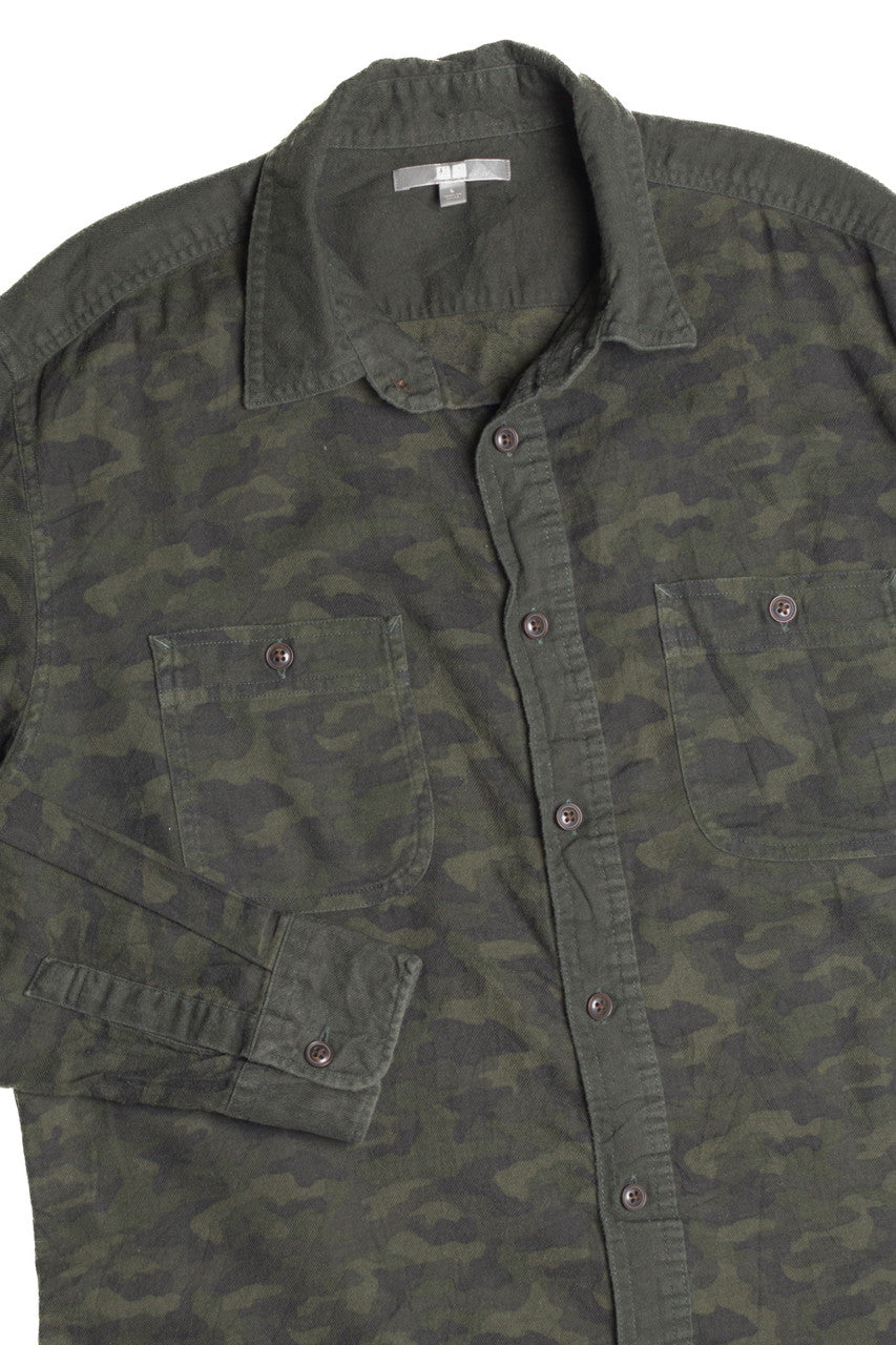 Camo Green Flannel Shirt 5140