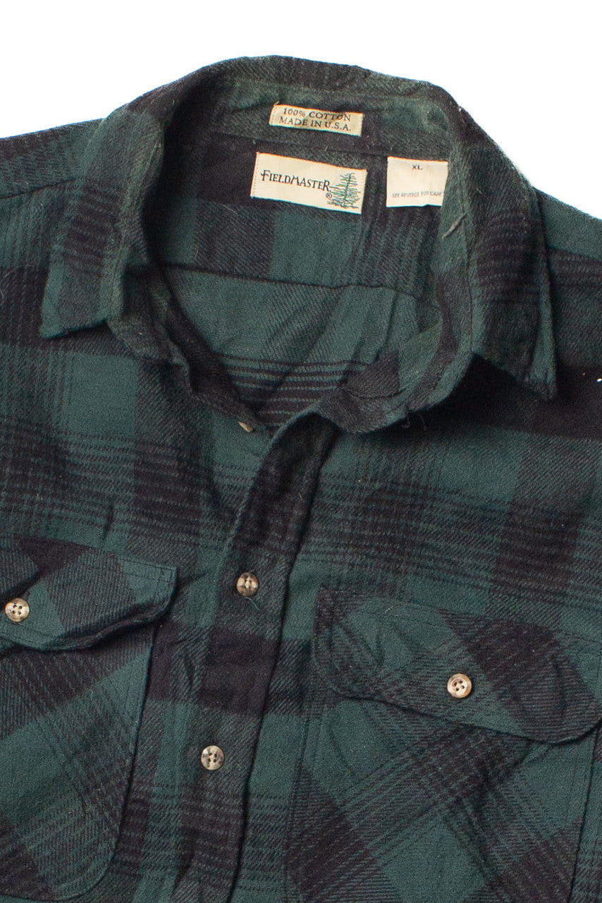 Vintage Dark Green Fieldmaster Flannel Shirt