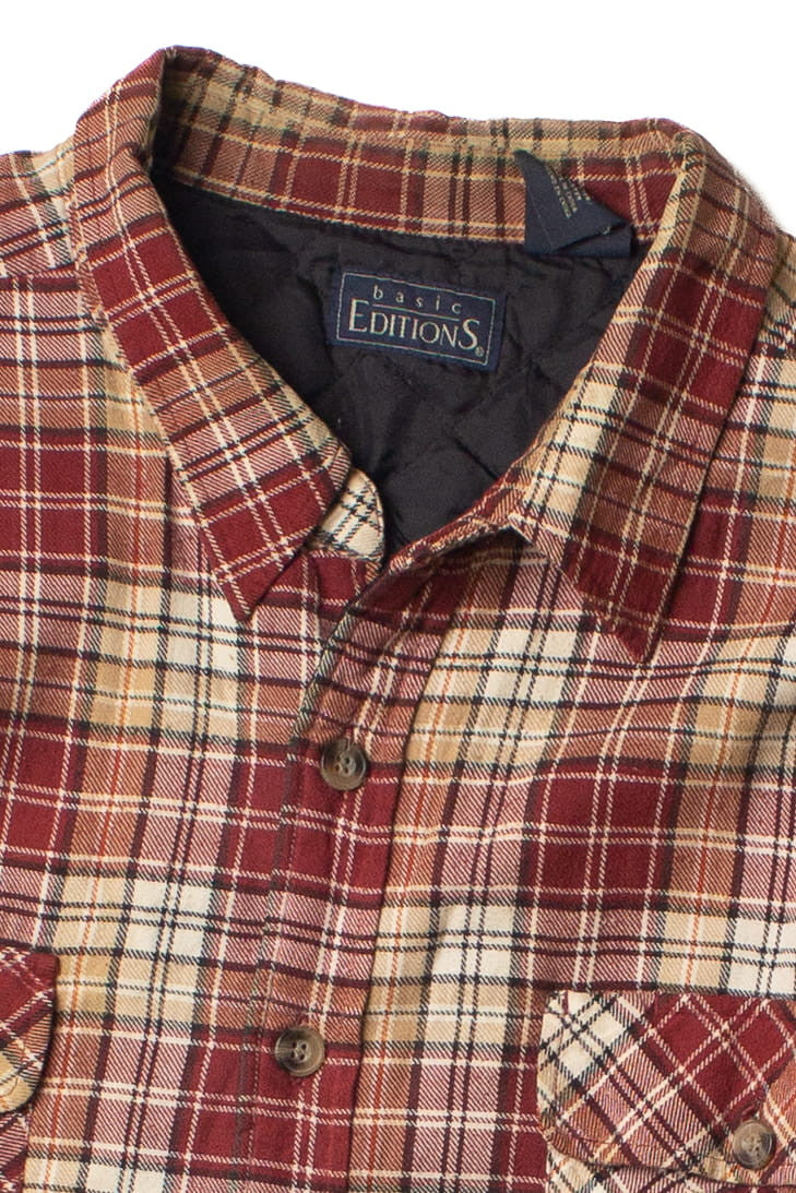 Vintage Basic Editions Insulated Flannel Shirt