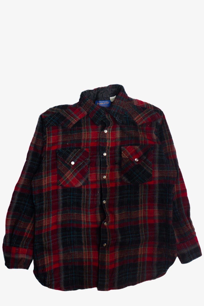 Vintage 90s Pendleton Flannel Western Shirt